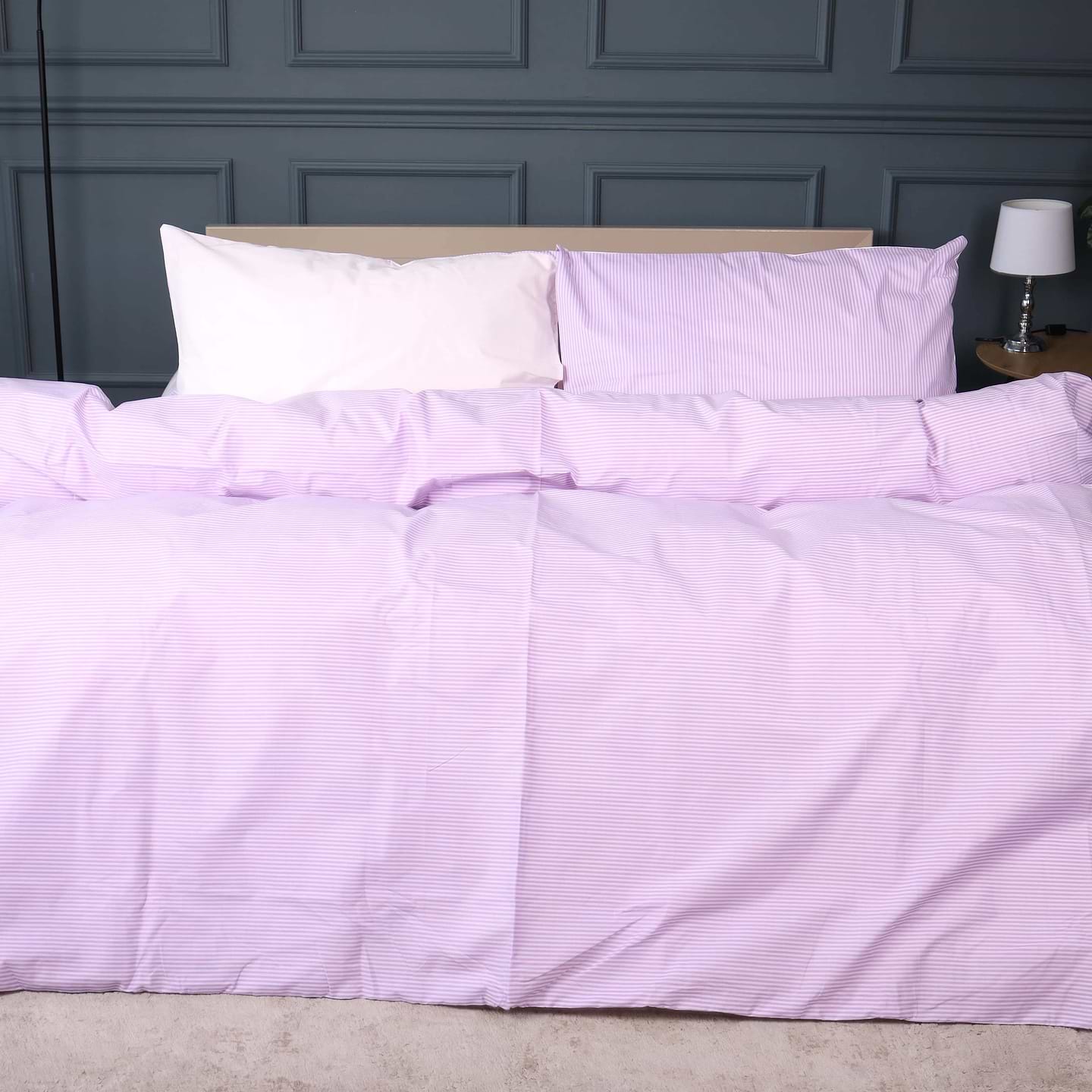 Комплект постельного белья MirSon Бязь 17-0807 Soft Stripe 220х240 (2200011455754)